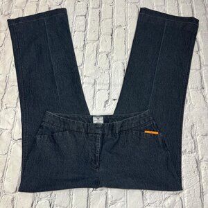 Worthington petite modern fit wide leg women’s dress pants. Dark Blue
